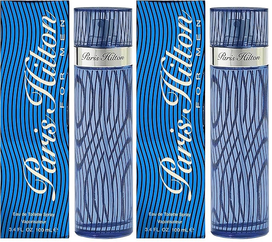 Paris Hilton Man Eau De Toilette, 3.4 Fl Oz | Pack of 2