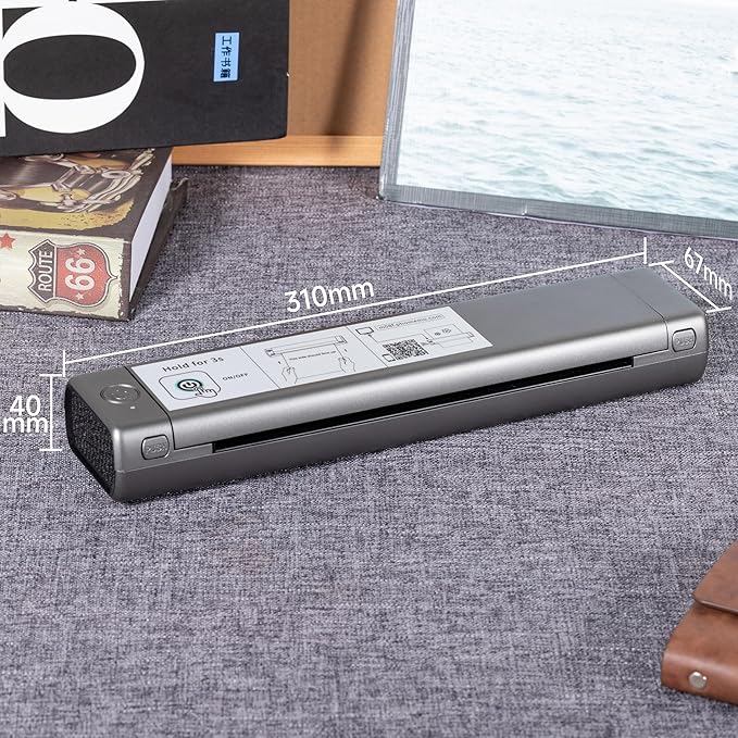 Phomemo Tattoo Stencil Printer, M08F Wireless Thermal Tattoo Printer with 10pcs Transfer Paper, Compatible with Phone/Tablet/PC, Tattoo Supplies for Tattoo Artists & Beginners, Grey