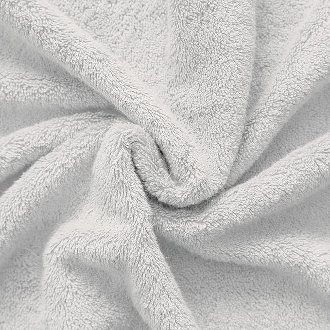 Cotton Paradise 100% Cotton 40x80 Oversized Bath Sheet, Extra Large Turkish Bath Towels for Bathroom, Silver Grey Bathsheet
