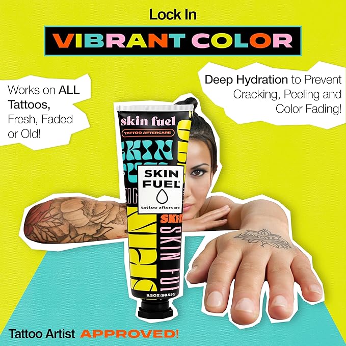 Tattoo Aftercare Kit – Cream & Unscented Soap for Tattoos with Jojoba Seed Oil, Shea Butter & Aloe – Plant-Powered Healing Ointment & Tattoo Wash for Fresh & Long-Term Ink Care (2-Piece Set)
