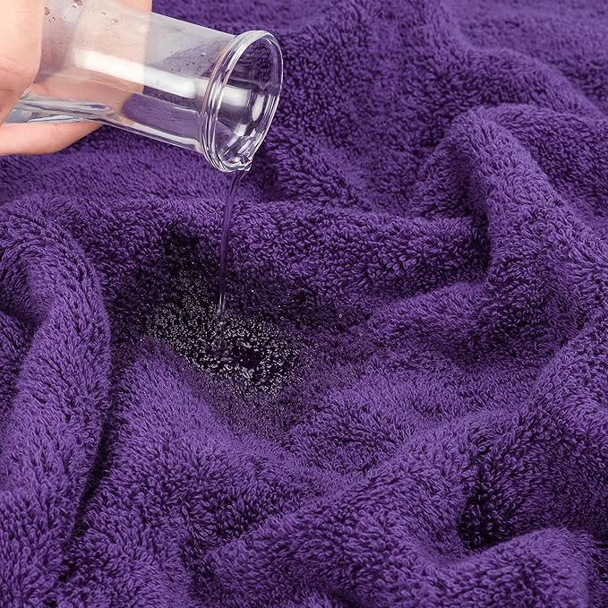 Cotton Paradise 100% Cotton 40x80 Oversized Bath Sheet, Extra Large Turkish Bath Towels for Bathroom, Purple Bathsheet