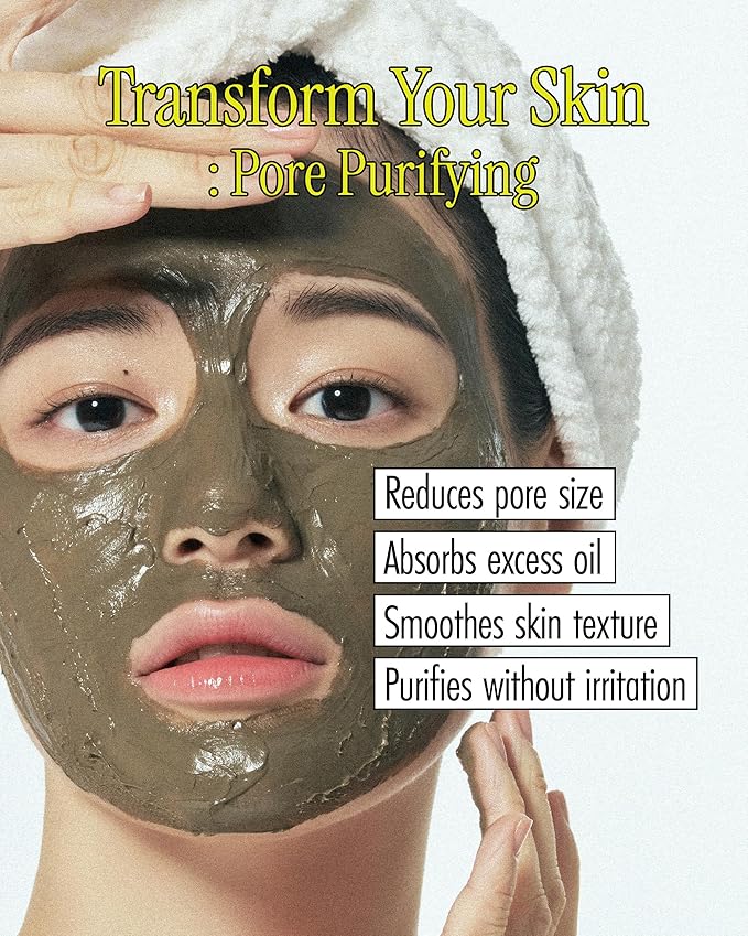 BRMUD Relief Mud Mask | Cardi B Mud Mask - Body Mud Hydrating & Moisturizing Deep Pore Cleanser Face & Body Mask w/ 91.8% Nature-Derived Ingredients - K Beauty Body Mud (3.72 fl oz)