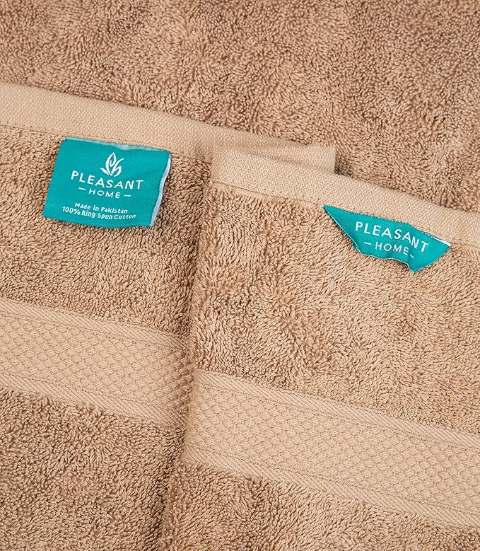 Pleasant Home Bath Towels Set of 6 (24” x 50”) 100% Cotton, 515 GSM | Lightweight, Soft & Highly Absorbent Luxury Towels for Bathroom | for Gym, Pool & Spa | 6 Pack - Multicoloured